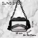 Sling Bag Transparente Con Cadena