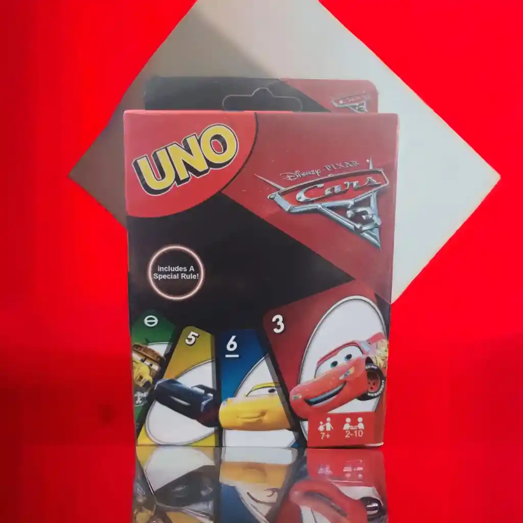 Juego De Cartas Uno Temática Cars Juego De Mesa