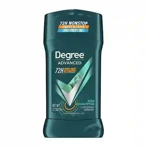 Degree Mens Desodorante Antitranspirante Iced Eucalyptus - Eucalipto Protección Sudor Y Mal Olor 72 H Sin Parar 2.7 Oz (76 G)