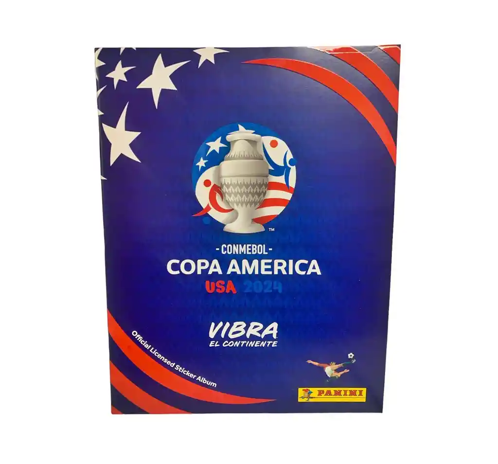 Álbum Pasta Blanda + 5 Sobres De Laminas Copa America 2024 Panini