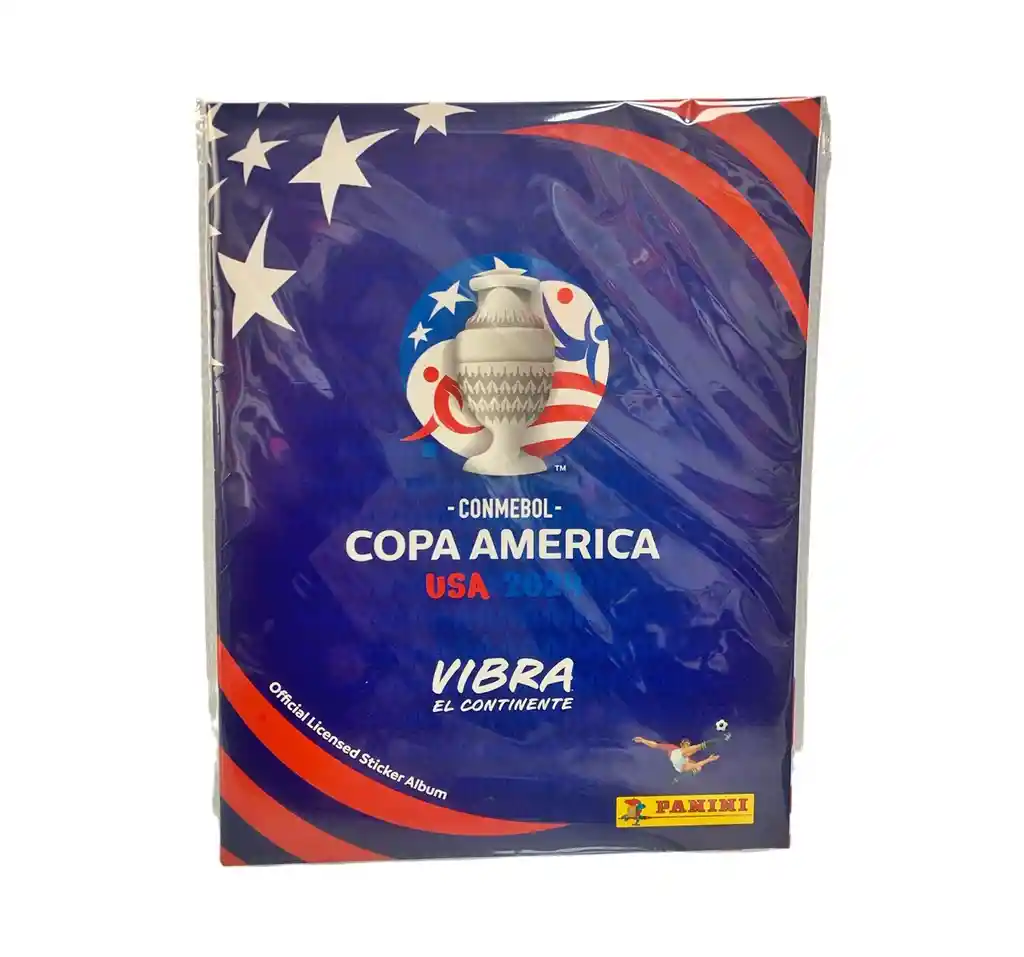 Álbum Pasta Dura + 3 Sobres De Laminas Copa America Usa 2024 Panini