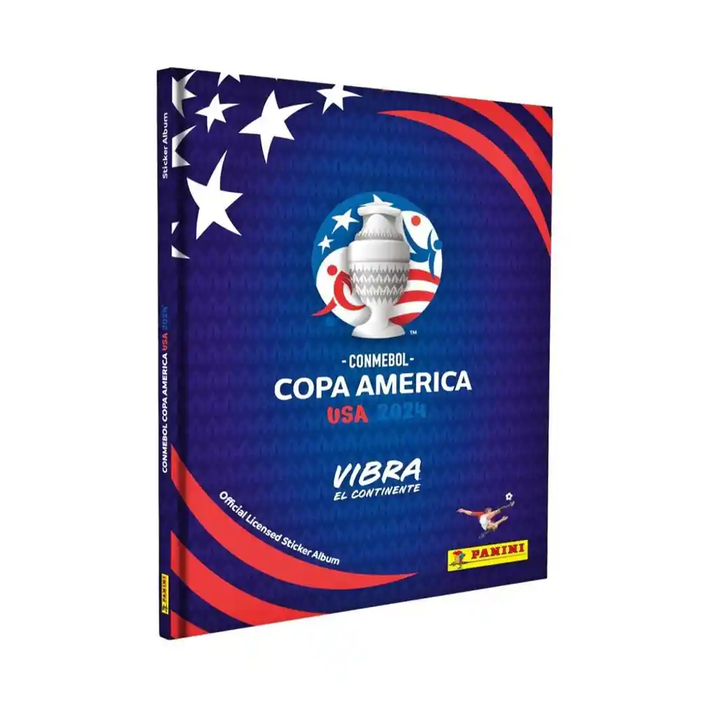 Álbum Pasta Dura + 5 Sobres De Laminas Copa America Usa 2024 Panini