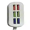 Estacion De Carga Usb Multifuncional De 6 Puertos 3.1a