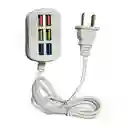 Estacion De Carga Usb Multifuncional De 6 Puertos 3.1a