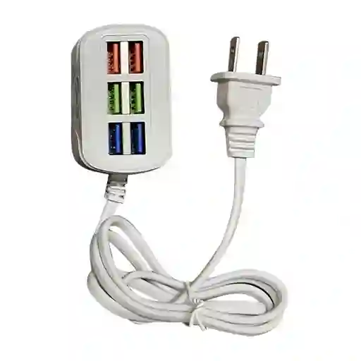 Estacion De Carga Usb Multifuncional De 6 Puertos 3.1a