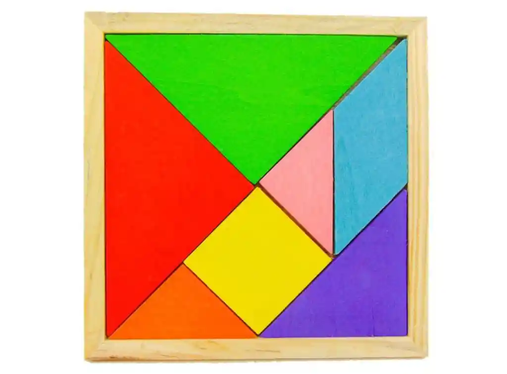 Juego Tangram Didáctico De Madera