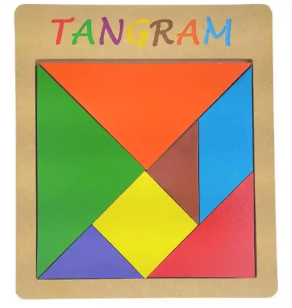 Juego Tangram Didáctico De Madera