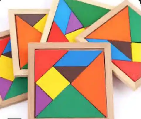 Juego Tangram Didáctico De Madera