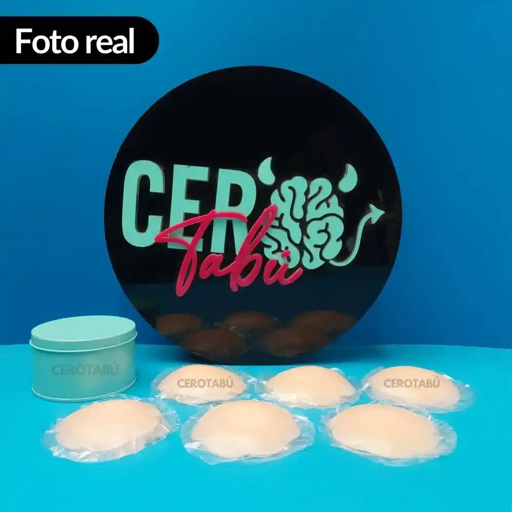 Cubre Pezón Adhesivo X6/3 Pares Silicona Reutilizable