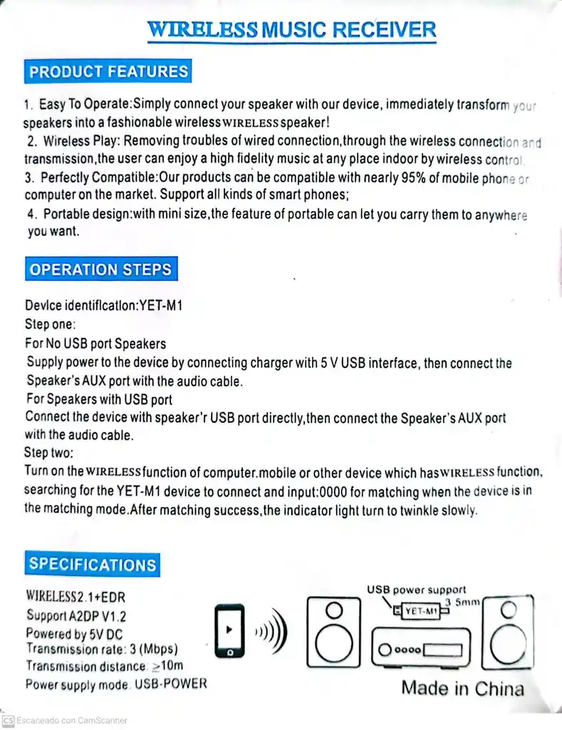 Receptor Bluetooth