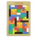 Juguete Didactico Tangram Tetris Madera Educativo Encajable