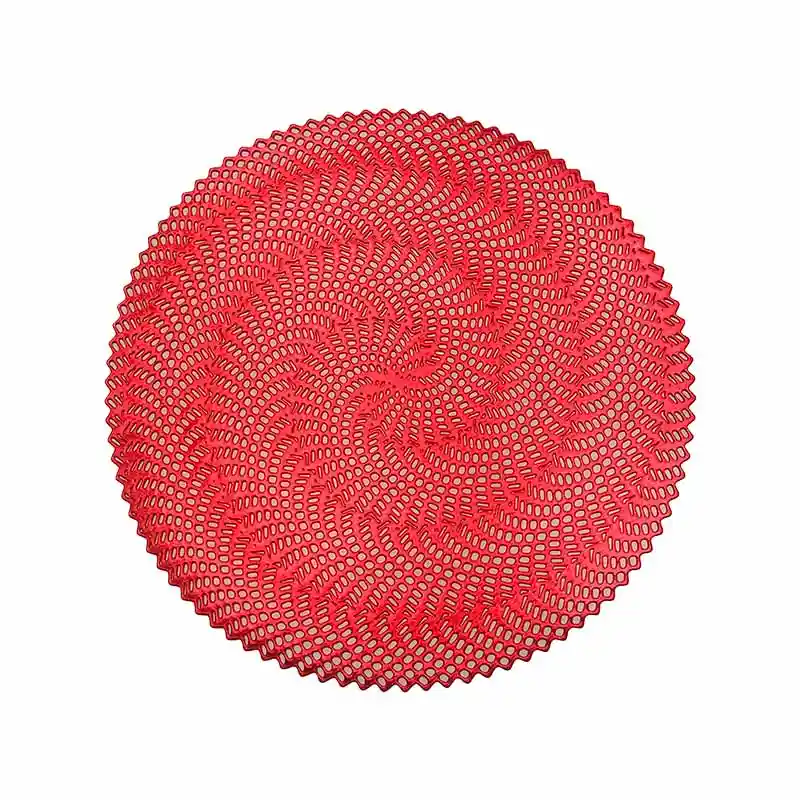 Individual 38cm Espiral Rojo