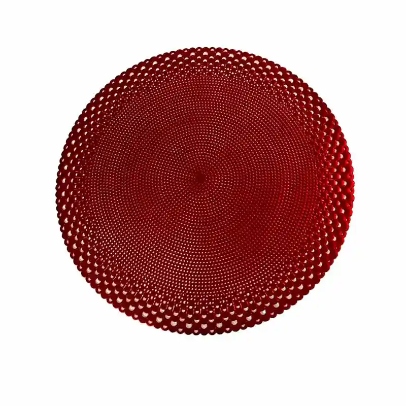 Individual Circular Roja 30x45cm