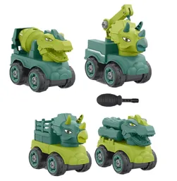 Colección Carros Construccion Dinosaurio Armables Niños