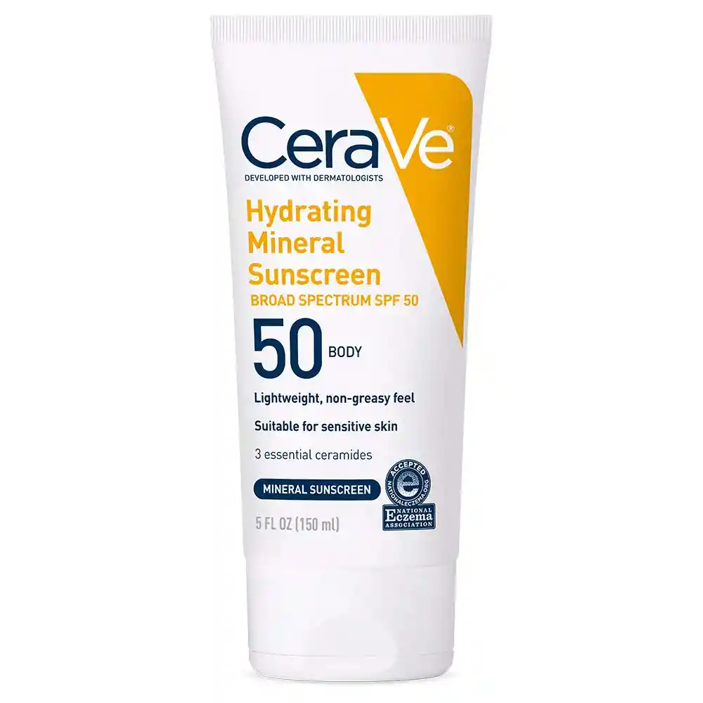 Cerave Hydrating Mineral Sunscreen Spf 50 Body 150ml