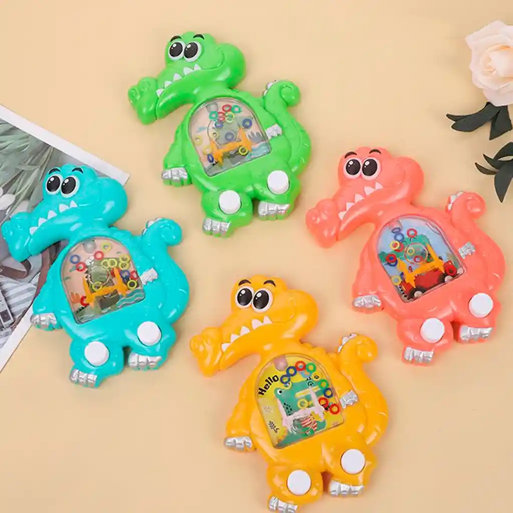 Juguete Anillos Diseño Atari De Agua De Dinosaurio Cocodrilo