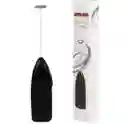 Batidor Electrico Portatil Mezclador Agitador Cappuccino Voltaje Bateria Aa Color Negro