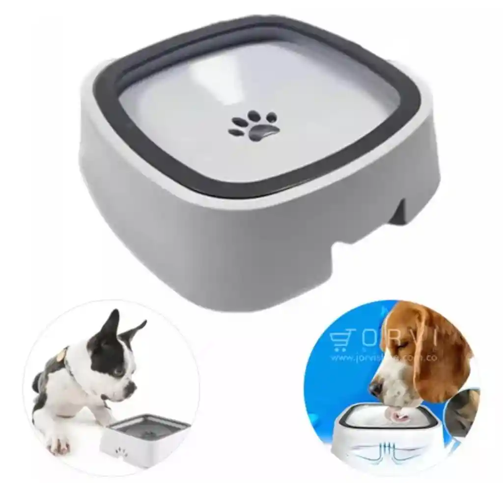 Plato Bebedero Antigoteo Antisalpicaduras Perros Gatos