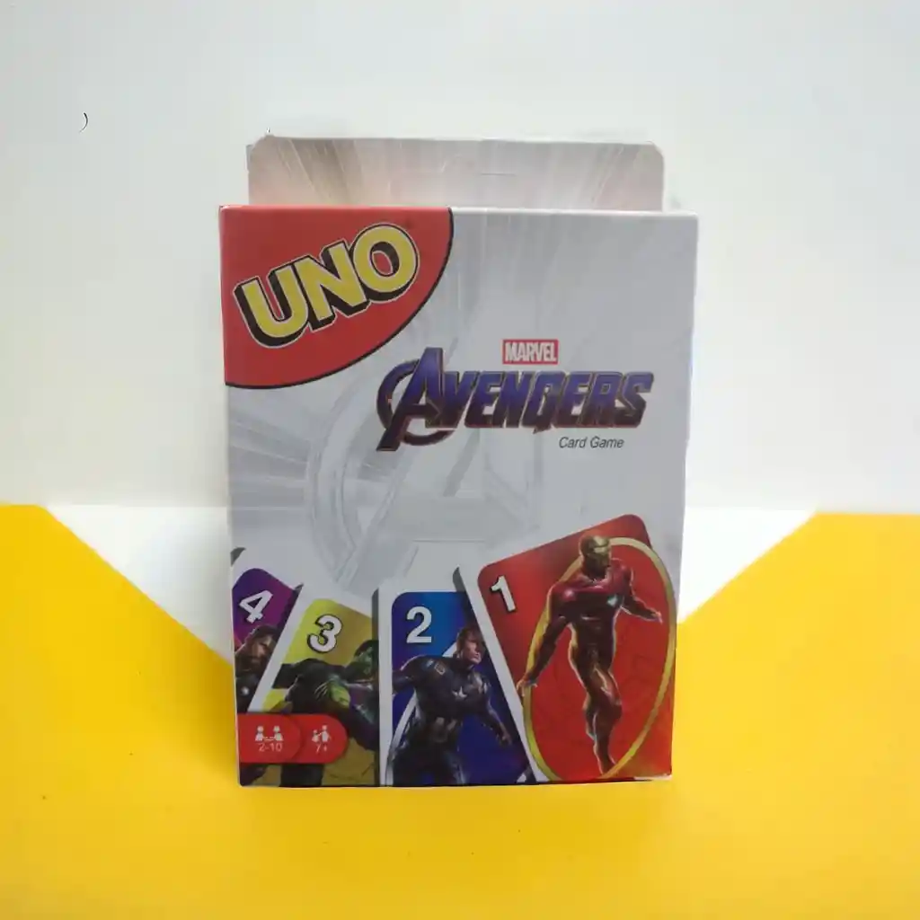 Juego De Cartas Uno Temática Avengers Juego De Mesa