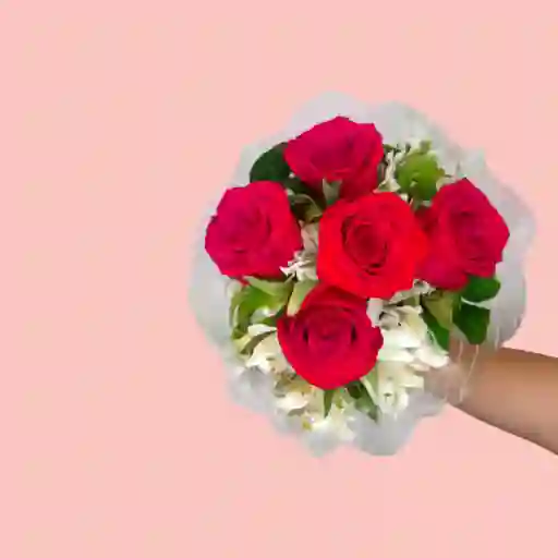 Bouquet Mini De Rosas Rojas