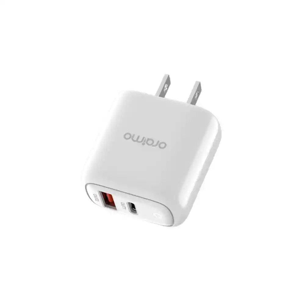 Cargador De Iphone Oraimo 18w Súper Carga Rápida Blanco