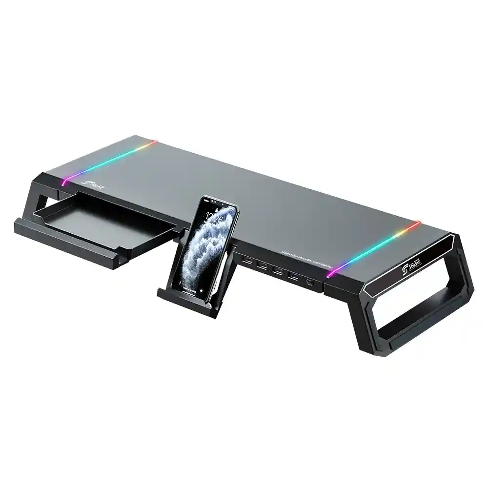 Soporte Para Portatil Stand Rgb Para Monitor / Laptop Pc – Brjr-016