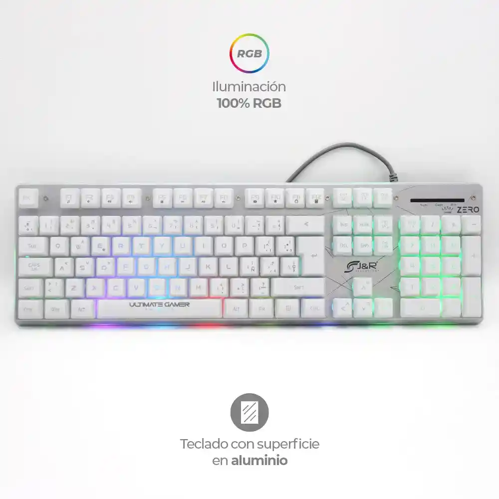 Combo Gamer Teclado + Mouse + Diadema Pro Zero Original Ctmgjr-016