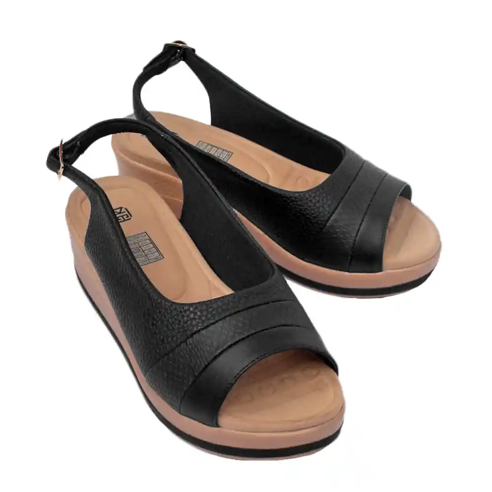 Calzado Zapato Mujer Casual Sandalia Dama Karla Chacon Eliana Negro40