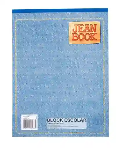 Block Carta Jean Book Cuadriculado