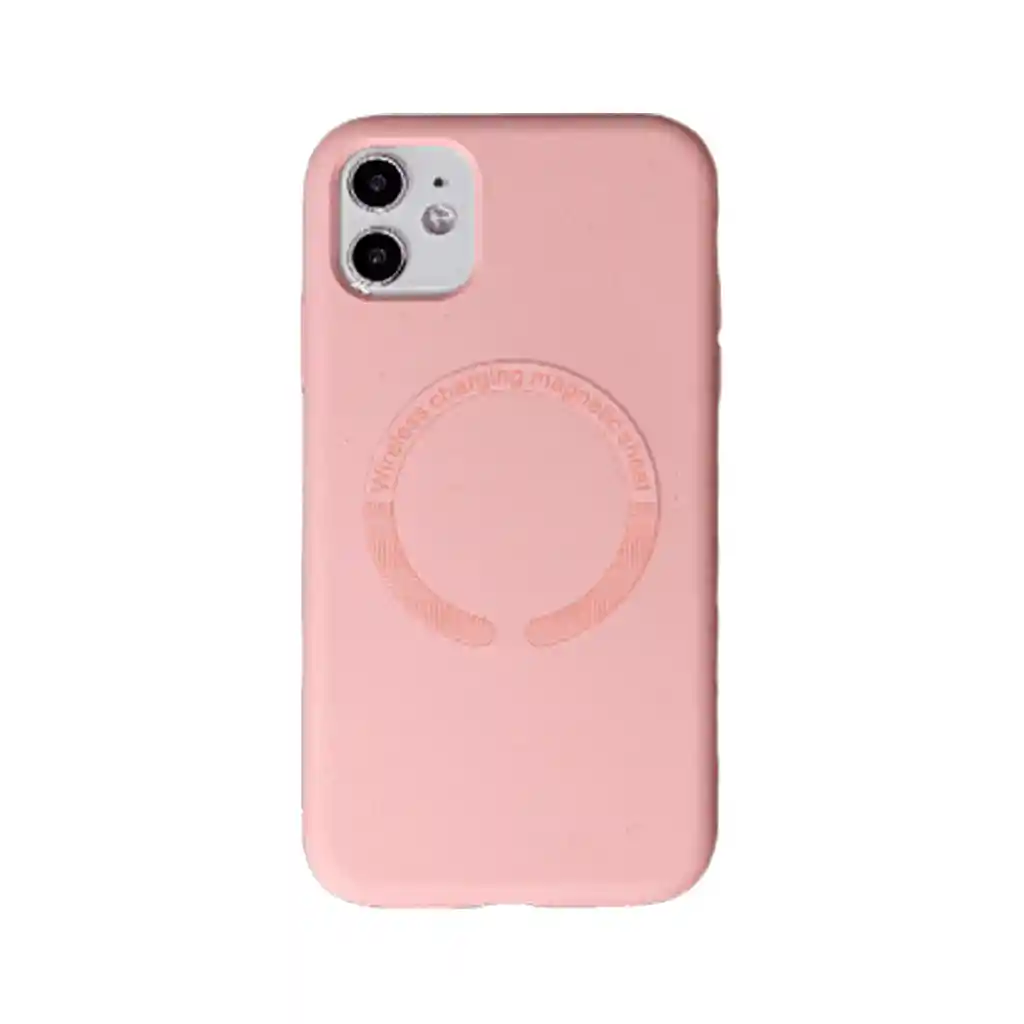 Estuche Iphone 12 Pro Max Silicone Magsafe (rosado)