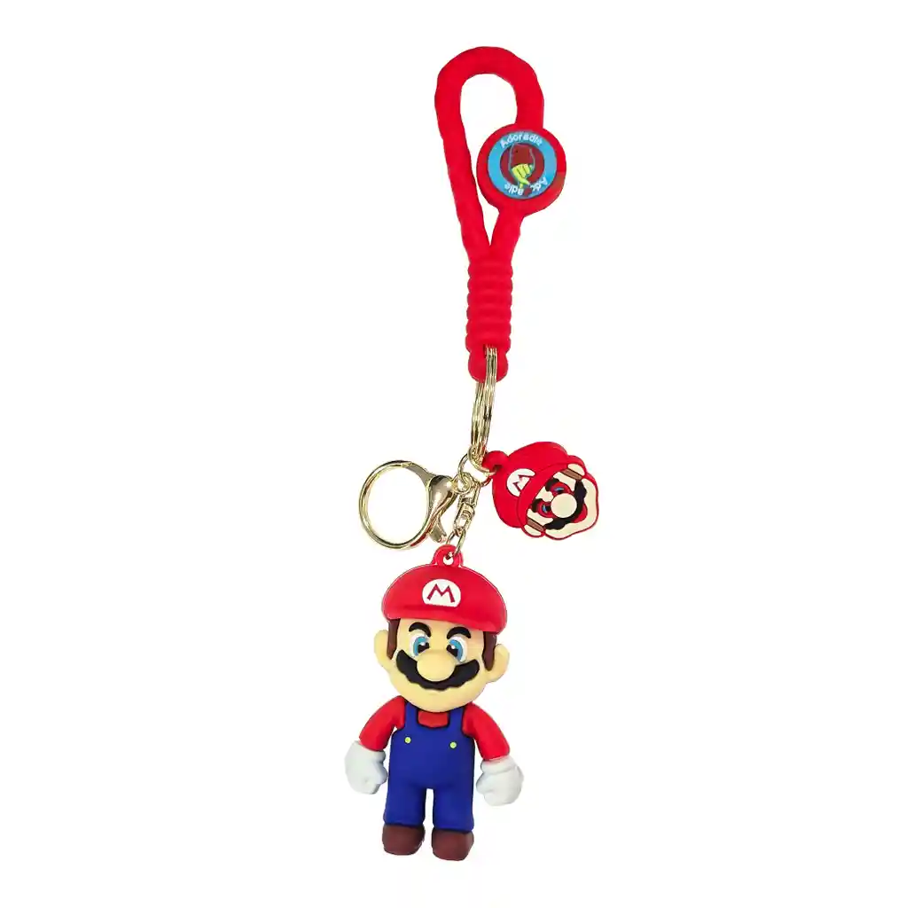 Llavero Comics Super Mario Bros Portatil Con Gancho Unisex