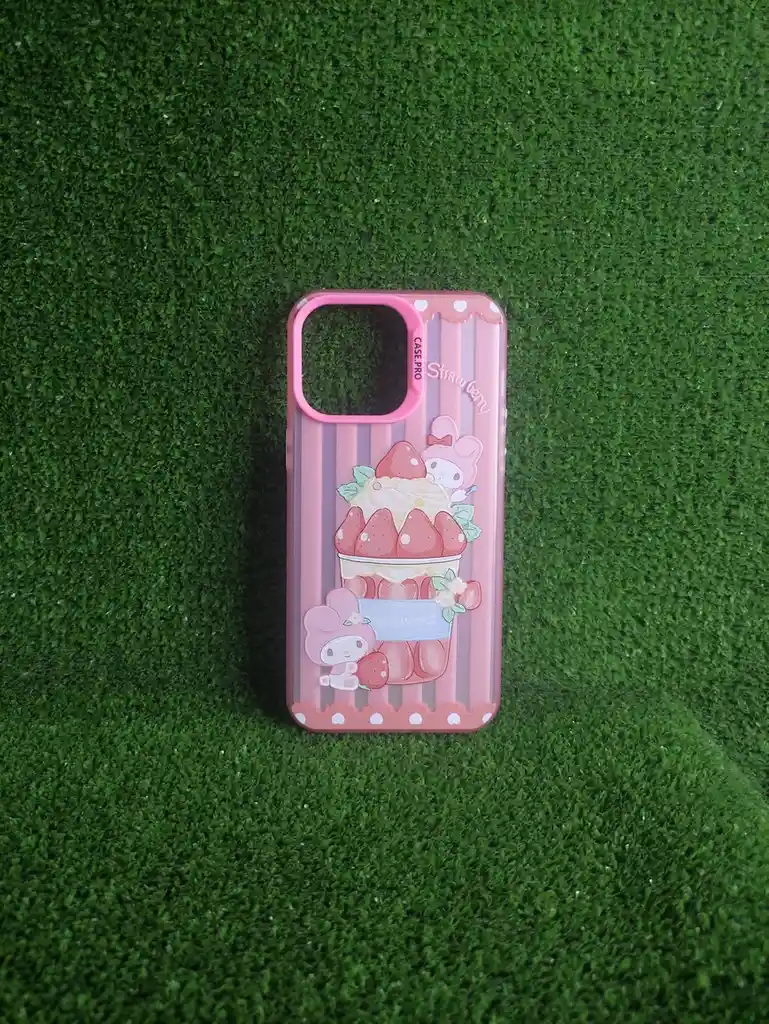 Iphone 15 Pro Max | Case Rigido | Case Pro | Carcasa Protectora | Full Proteccion | Strawberry