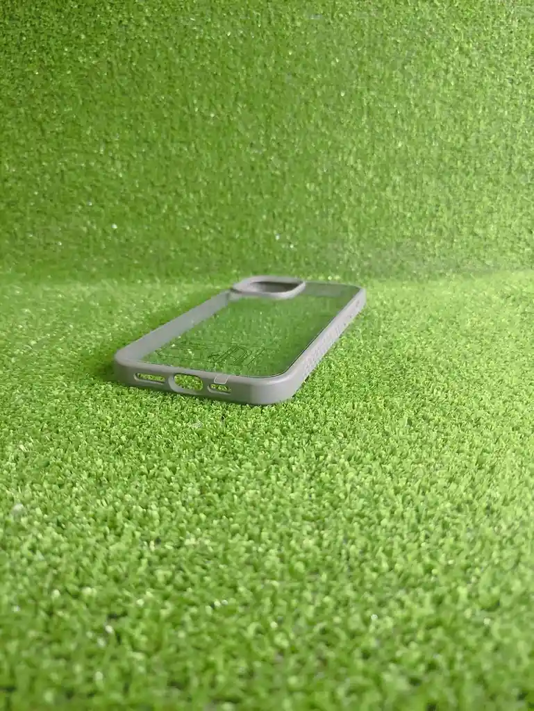 Iphone 12 Pro Max | Case Rigido | Forro Fashion | Carcasa Protectora | Full Proteccion | Space Borde Gris