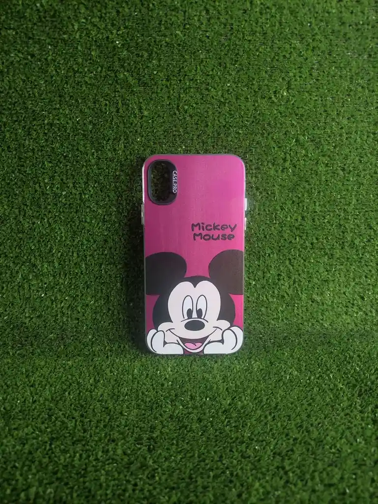 Iphone X | Case Rigido | Case Pro | Carcasa Protectora | Full Proteccion | Mickey Mouse Rosado