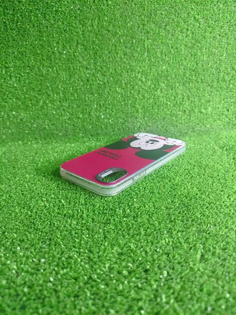Iphone X | Case Rigido | Case Pro | Carcasa Protectora | Full Proteccion | Mickey Mouse Rosado