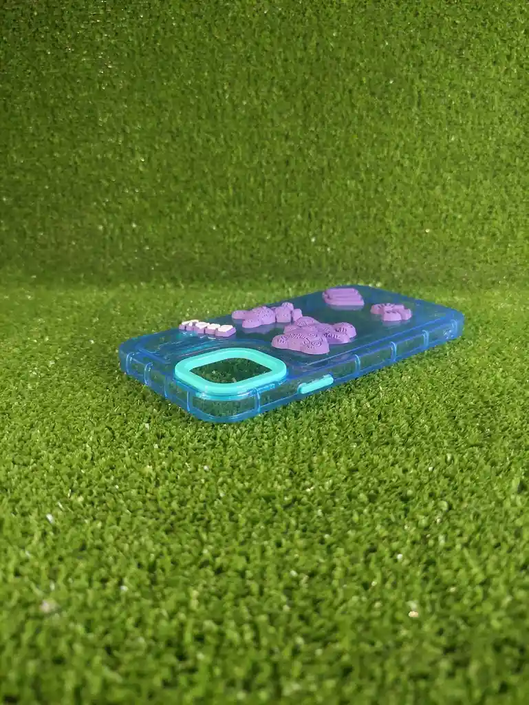 Iphone 11 Pro Max | Case Rigido | Forro Fashion |carcasa Protectora | Full Proteccion | Osito Morado 3d