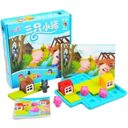 Rompecabezas Puzzle Cerdito Y Lobo + Libro Interactivo