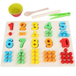 Juego Madera Puzzle Matemática Didáctico Interactivo Colores