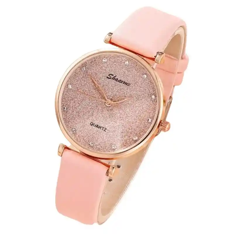 Set Reloj Para Mujer Huellitas Con Collar Aretes Reloj Dama