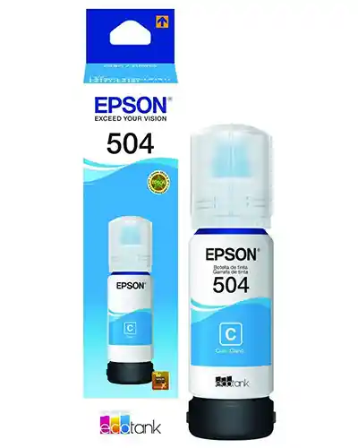 Tinta Epson T504 L4150/l4160/l6161 Cyan Azul Original