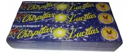 Chispitas Mariposas De 12 Cajas X 6 Bengalas
