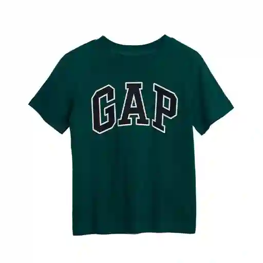 Polo Gap Original Para Bebe Color Verde Y Logo Negro Talla 5