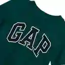 Polo Gap Original Para Bebe Color Verde Y Logo Negro Talla 4