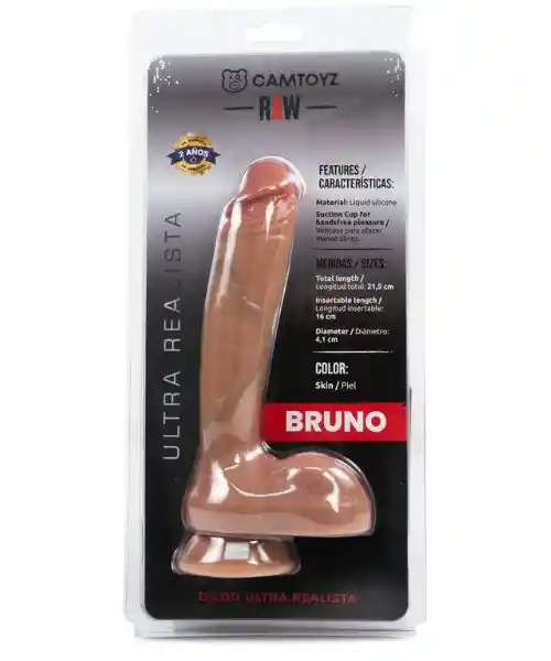 Raw Dildo Ultra Realista Bruno Piel