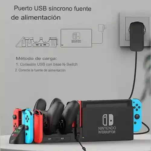 Base De Carga Ipega Pg-9187 Para Controles De Nintendo Swich