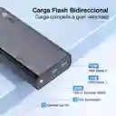 Power Bank 20.000 Mha 1hora Bateria Portatil Gar158 Usb-c Portátil Con Cable Carga Super Rápida Negro