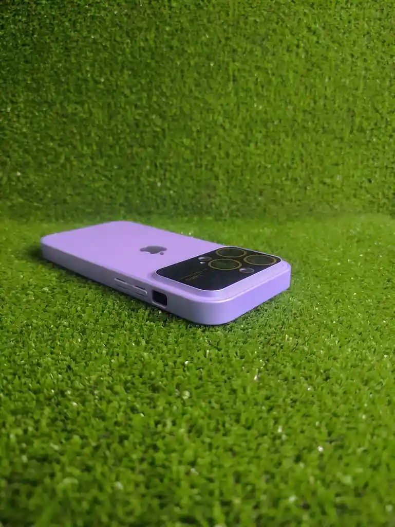 Iphone 15 Pro | Case Rigido | Forro Lens |carcasa Protectora | Full Proteccion | Lila