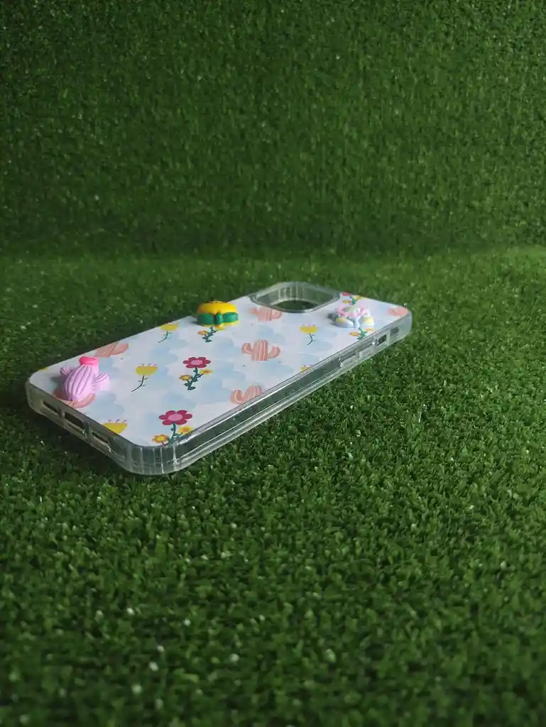 Iphone 14 Pro Max | Case Rigido | Forro Fashion |carcasa Protectora | Full Proteccion | Flor 3d
