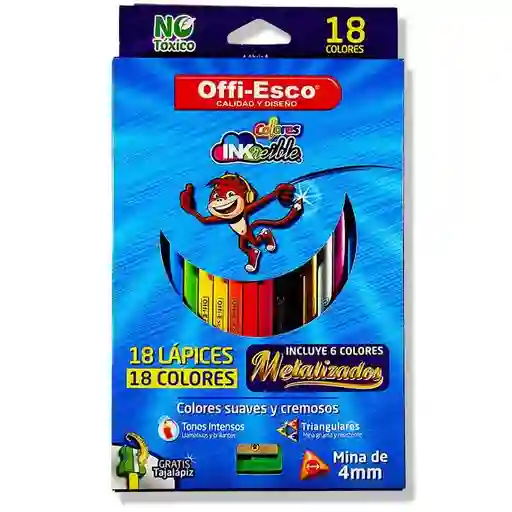 Colores Offi-esco Caja X12 Unidades Jumbo