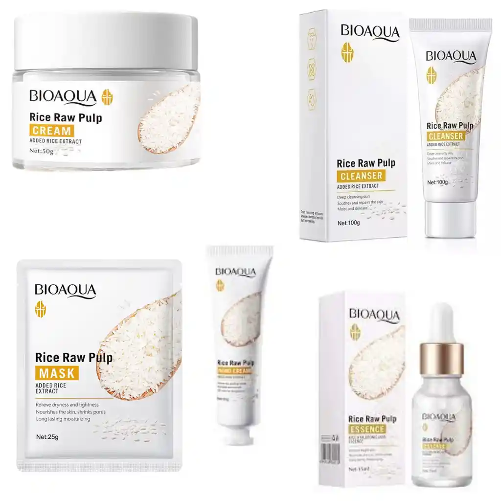 Kit Facial Arroz Bioaqua X5